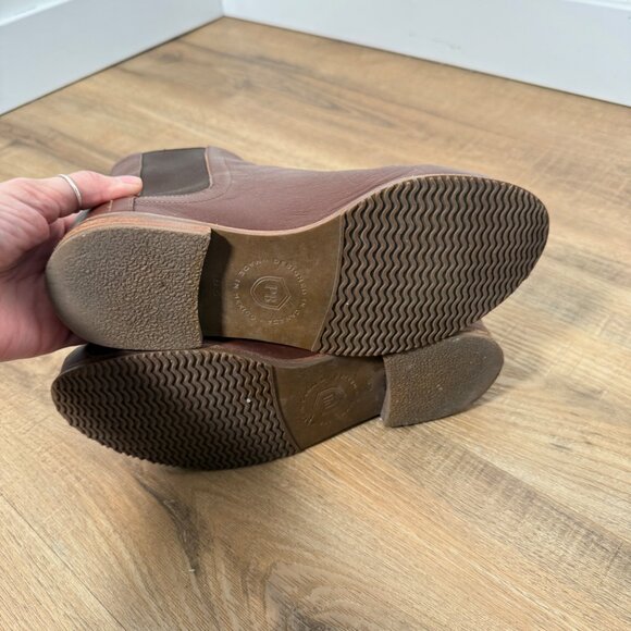 Poppy Barley Leather Chelsea Boot Chocolate Brown Minimalist Classic 6.5 - Picture 11 of 11